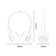 Casque Audio Bluetooth Sans Fil Circumaural 25 H D’Autonomie Éclairage RGB Faible Latence Arceau Réglable - www.yonis-shop.com