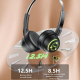 Casque Audio Bluetooth Sans Fil Circumaural 25 H D’Autonomie Éclairage RGB Faible Latence Arceau Réglable - www.yonis-shop.com