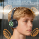 Casque Audio Bluetooth Sans Fil Circumaural 25 H D’Autonomie Éclairage RGB Faible Latence Arceau Réglable - www.yonis-shop.com