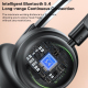 Casque Audio Bluetooth Sans Fil Circumaural 25 H D’Autonomie Éclairage RGB Faible Latence Arceau Réglable - www.yonis-shop.com