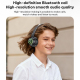 Casque Audio Bluetooth Sans Fil Circumaural 25 H D’Autonomie Éclairage RGB Faible Latence Arceau Réglable - www.yonis-shop.com