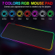 Tapis De Souris Et Clavier RGB 250 x 350 x 4 mm Éclairage LED À 7 Couleurs Surface En Tissu Lisse Base Antidérapante - www.yo...