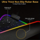 Tapis De Souris Et Clavier RGB 250 x 350 x 4 mm Éclairage LED À 7 Couleurs Surface En Tissu Lisse Base Antidérapante - www.yo...