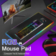 Tapis De Souris Et Clavier RGB 250 x 350 x 4 mm Éclairage LED À 7 Couleurs Surface En Tissu Lisse Base Antidérapante - www.yo...