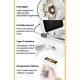 Microscope Numérique Portable Pour Enfants Écran IPS 3 Pouces Résolution 1080P Grossissement 50 À 1000x 8 LED Réglables - www...