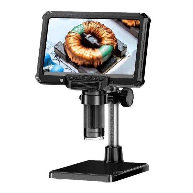 Microscope Numérique Industriel Pour Réparation Et Inspection Écran HD 7 Pouces Grossissement 50 À 1000x Photo Vidéo - www.yo...