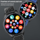 Montre Connectée Avec Appels Bluetooth Suivi Cardiaque Écran HD 360x360 Autonomie 3 À 5 Jours Et Charge Magnétique - www.yoni...