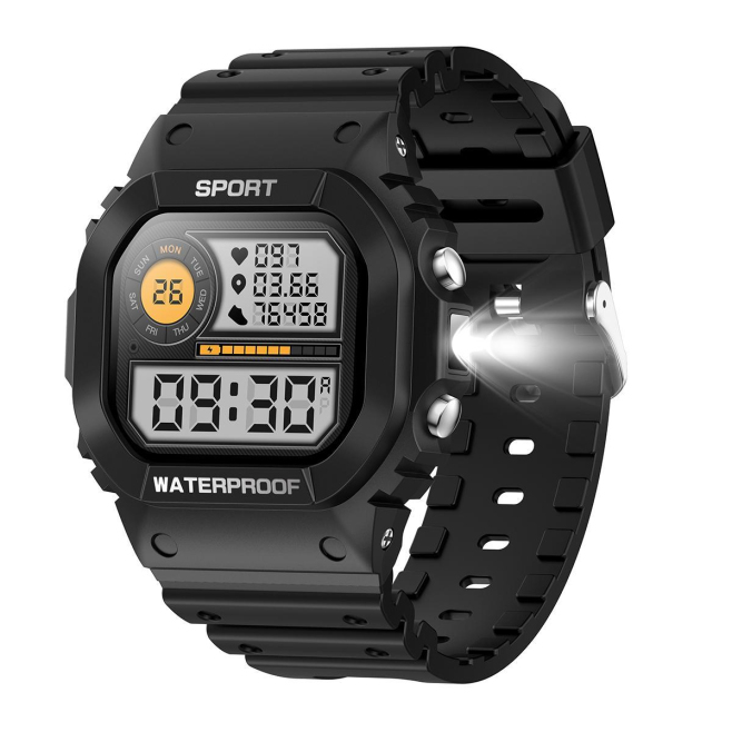 Montre Connectée Pour Sport Extérieur Avec Appels Bluetooth Lampe Torche IP68 Écran 1.75 Pouce Autonomie 30 Jours - www.yonis...