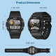 Montre Connectée Pour Sport Extérieur Avec Appels Bluetooth Lampe Torche IP68 Écran 1.75 Pouce Autonomie 30 Jours - www.yonis...