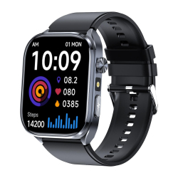 Montre Connectée De Santé Avec Écran 2 Pouces ECG Appels Bluetooth Suivi Cardiaque Autonomie De 4 À 6 Jours Android IOS