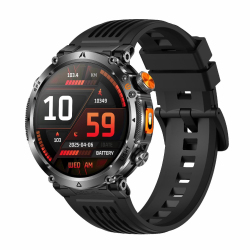 Montre Connectée GPS Sport Avec Appels Bluetooth Suivi Du Sommeil Fréquence Cardiaque Boussole Et Lampe LED