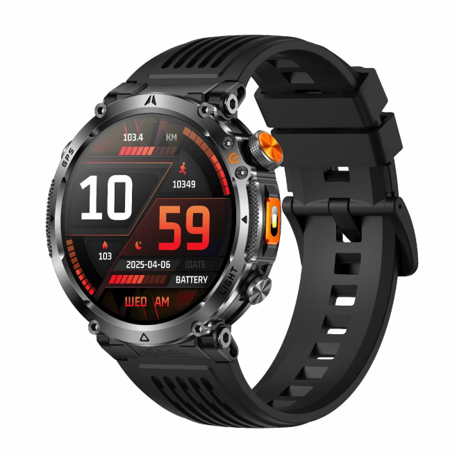 Montre Connectée GPS Sport Avec Appels Bluetooth Suivi Du Sommeil Fréquence Cardiaque Boussole Et Lampe LED - www.yonis-shop.com
