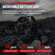 Montre Connectée Robuste Avec Lampe Torche Écran AMOLED 1,43 Pouce Verre Saphir Autonomie 60 Jours En Économie - www.yonis-sh...