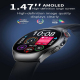 Montre Connectée Avec Appels Bluetooth Analyse ECG Suivi De Santé Écran 466x466 Autonomie 5 À 7 Jours Compatible Android Et I...