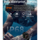 Montre Connectée Sport Pour Suivi Du Sommeil Fréquence Cardiaque Et Tension Artérielle IP68 Avec Appels Bluetooth - www.yonis...