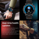 Montre Connectée Sport Pour Suivi Du Sommeil Fréquence Cardiaque Et Tension Artérielle IP68 Avec Appels Bluetooth - www.yonis...