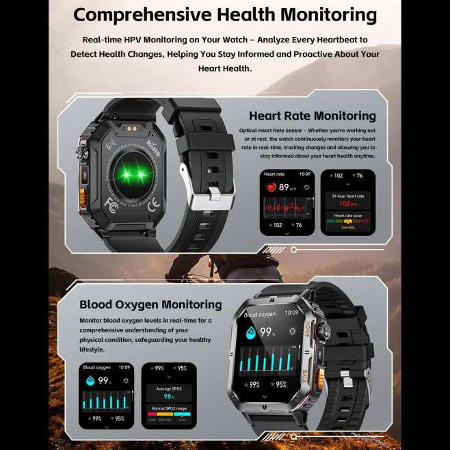 Montre Connectée Sport Avec Appels Bluetooth Suivi Santé Écran IPS 2,01 Pouces Autonomie 28 Jours - www.yonis-shop.com
