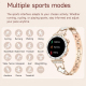 Montre Connectée Sport Femme Écran AMOLED 1,19 Pouce Appels Bluetooth 21 Modes Sport Cardio 24H Suivi Santé - www.yonis-shop.com