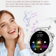 Montre Connectée Sport Femme Écran AMOLED 1,19 Pouce Appels Bluetooth 21 Modes Sport Cardio 24H Suivi Santé - www.yonis-shop.com