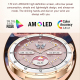 Montre Connectée Sport Femme Écran AMOLED 1,19 Pouce Appels Bluetooth 21 Modes Sport Cardio 24H Suivi Santé - www.yonis-shop.com