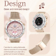Montre Connectée Sport Femme Écran AMOLED 1,19 Pouce Appels Bluetooth 21 Modes Sport Cardio 24H Suivi Santé - www.yonis-shop.com