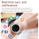 Montre Connectée Sport Femme Écran AMOLED 1,19 Pouce Appels Bluetooth 21 Modes Sport Cardio 24H Suivi Santé - www.yonis-shop.com