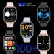 Montre Connectée Sportive Avec Appels Suivi Cardiaque SpO2 Sommeil Écran TFT 1,83 Pouce Autonomie 10 Jours IP67 Rose Doré - w...