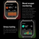 Montre Connectée Sportive Avec Appels Suivi Cardiaque SpO2 Sommeil Écran TFT 1,83 Pouce Autonomie 10 Jours IP67 Rose Doré - w...