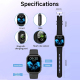 Montre Connectée Sportive Avec Appels Suivi Cardiaque SpO2 Sommeil Écran TFT 1,83 Pouce Autonomie 10 Jours IP67 Rose Doré - w...