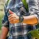 Montre Connectée Robuste Avec Appels Bluetooth SOS Suivi Cardiaque Tension Artérielle Et Oxygène - www.yonis-shop.com