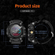 Montre Connectée Robuste Avec Appels Bluetooth SOS Suivi Cardiaque Tension Artérielle Et Oxygène - www.yonis-shop.com