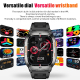 Montre Connectée GPS Pour Sport Outdoor Avec Écran 2,01 Pouces Appels Bluetooth 178 Modes Sport Et Suivi Cardiaque Constant -...