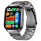 # Montre Connectée Avec Appels Bluetooth Écran Tactile 1,83 Pouce IP68 Et Mesure Cardiaque Paree en Silicone Gris Argenté - w...