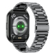 # Montre Connectée Avec Appels Bluetooth Écran Tactile 1,83 Pouce IP68 Et Mesure Cardiaque Paree en Silicone Gris Argenté - w...