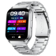 # Montre Connectée Avec Appels Bluetooth Écran Tactile 1,83 Pouce IP68 Et Mesure Cardiaque Paree en Silicone Gris Argenté - w...