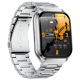 # Montre Connectée Avec Appels Bluetooth Écran Tactile 1,83 Pouce IP68 Et Mesure Cardiaque Paree en Silicone Gris Argenté - w...