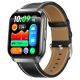 # Montre Connectée Avec Appels Bluetooth Écran Tactile 1,83 Pouce IP68 Et Mesure Cardiaque Paree en Silicone Gris Argenté - w...