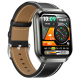 # Montre Connectée Avec Appels Bluetooth Écran Tactile 1,83 Pouce IP68 Et Mesure Cardiaque Paree en Silicone Gris Argenté - w...
