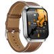 # Montre Connectée Avec Appels Bluetooth Écran Tactile 1,83 Pouce IP68 Et Mesure Cardiaque Paree en Silicone Gris Argenté - w...