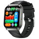 # Montre Connectée Avec Appels Bluetooth Écran Tactile 1,83 Pouce IP68 Et Mesure Cardiaque Paree en Silicone Gris Argenté - w...