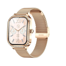 Montre Connectée Fitness Avec Écran Tactile 1.75 Pouce Suivi Cardiaque Pression Artérielle Oxygène Sanguin IP68 iOS Android