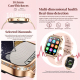 Montre Connectée Fitness Avec Écran Tactile 1.75 Pouce Suivi Cardiaque Pression Artérielle Oxygène Sanguin IP68 iOS Android -...