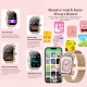 Montre Connectée Fitness Avec Écran Tactile 1.75 Pouce Suivi Cardiaque Pression Artérielle Oxygène Sanguin IP68 iOS Android -...