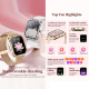 Montre Connectée Fitness Avec Écran Tactile 1.75 Pouce Suivi Cardiaque Pression Artérielle Oxygène Sanguin IP68 iOS Android -...