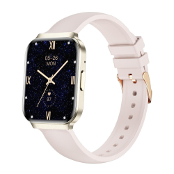 Montre Connectée Appels Bluetooth Écran Carré Tactile 1.75 Pouce Suivi Santé IP68 Autonomie 5 À 7 Jours