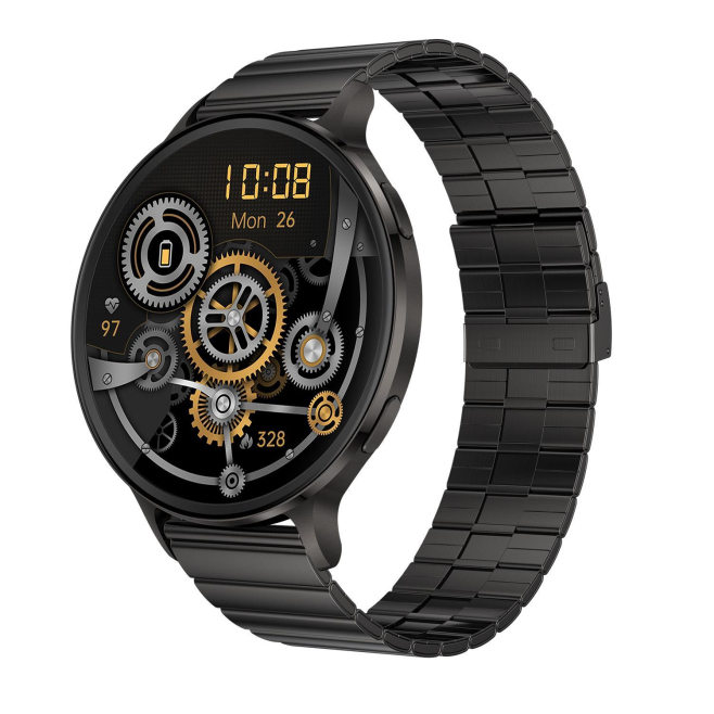 Montre Connectée De Suivi Santé Avec Écran AMOLED Rond 466x466 Appels Bluetooth 150 Modes Sport Autonomie 7 Jours IP68 - www....