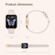 Montre Connectée Avec Appels Bluetooth Écran Tactile 1.75 Pouce Suivi De Santé IP68 Autonomie 5 À 7 Jours - www.yonis-shop.com