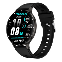 Montre Connectée AMOLED Ronde Avec Appels Bluetooth Suivi Santé 150 Modes Sportifs Autonomie 7 Jours Et Étanchéité IP68 - www...