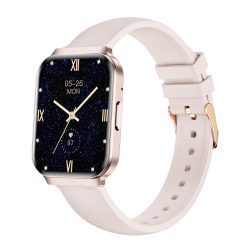 Montre Connectée Avec Appels Bluetooth Écran Tactile Suivi Cardiaque Pression Artérielle Oxygène Sanguin IP68