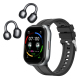 Montre Connectée 2 En 1 Avec Écouteurs Sans Fil Appels Bluetooth Écran Tactile 2 Pouces Suivi Cardiaque